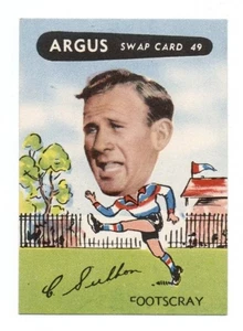 1954 Argus (49) Charlie SUTTON Footscray - Picture 1 of 2