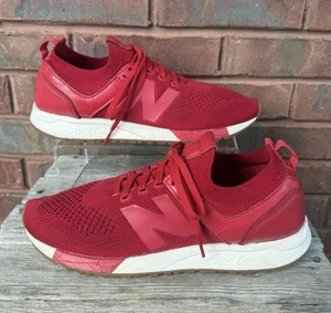 New Balance 247 RevLite Mens Size 8 Red Running Tennis Shoes Sneakers Athletic - Picture 1 of 15