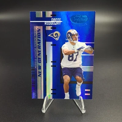2005 Leaf Certified Materials #188 Dante Ridgeway Mirror Blue /50 Sports Card - Image 1 of 2