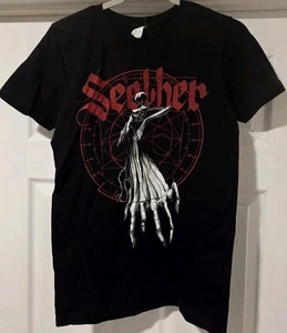 Seether 2017 World Tour Poison The Parish Black Rock Music Mens L Large Shirt - Picture 1 of 2
