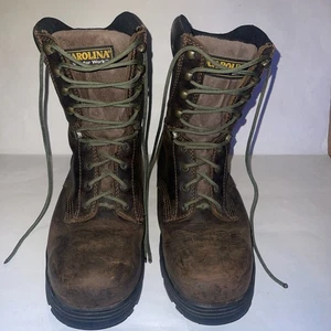 Carolina Stiefel Herren Größe 10 D Braun Leder 8 Zoll Wasserdicht EH Stahlkappe CA3524 - Bild 1 von 20
