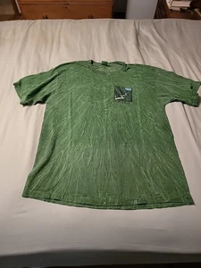 Camicia vintage Kauai Hawaii uomo X-Large verde spiaggia surf anni 90 camicie pazze - Foto 1 di 11