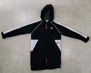 TYR Alliance Team Swim Parka Women's Size Medium Black Coat Fleece Lined Hooded - Picture 1 of 13