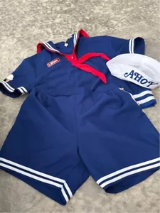 Stranger Things Steve Harrington Scoops Ahoy Uniform Set Size L Halloween 3 Pc - Picture 1 of 13