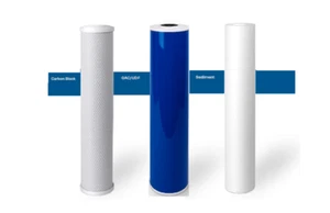 3 Big Blue Water Filter Cartridges 4.5" x 20" | Sediment, GAC, Carbon Block - Picture 1 of 2