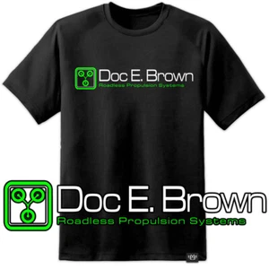 Back To The Future T Shirt Doc Emmett Brown Vintage Old Skool Retro Marty Mcfly - Picture 1 of 2