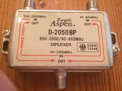Eagle Aspen D-2050 BP Diplexer with Power Pass Out - Image 1 of 2
