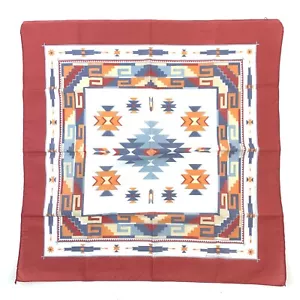 Vintage 14193 Springs Southwestern Lachs Schal Bandana 21,5"" x 22"" Made in USA - Bild 1 von 6