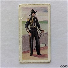 Morning Foods Card British Uniforms 1954 #10 The Royal Navy (CC63)