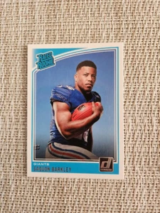 SAQUON BARKLEY BLUE BORDER DONRUSS RATED ROOKIE - Picture 1 of 2