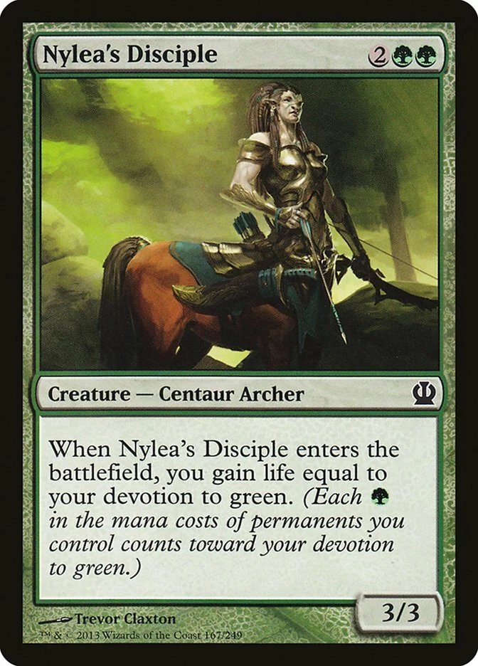 4 Nylea's Disciple 4x x4 - NM/LP - Theros - SPARROW MAGIC mtg - Image 1 of 1