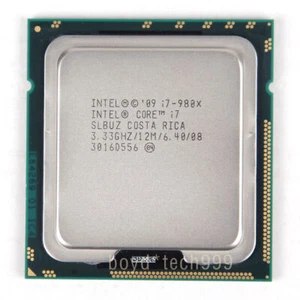 Intel Core i7-980X CPU Extreme Edition 6Core 12M 3.33GHZ SLBUZ LGA1366 Processor - Picture 1 of 2