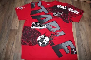 Staple Men’s T-Shirtred World Renown Global Dominance Short Sleeve! Size L - Picture 1 of 6