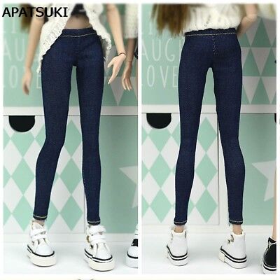 Elastic Jeans Pants For 11.5  1:6 Doll Clothes Shorts For Blythe 1/6 Trousers • 3.35$