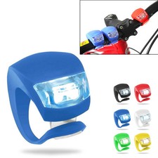 New Silicone Bike Bicycle Cycling Head Front Rear Wheel LED Flash Light Lamp