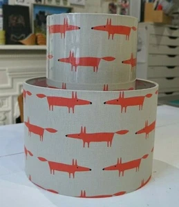 Handmade Lampshade - Scion Little Fox - Paprika - Picture 1 of 3