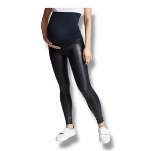 Spanx Faux Maternity Mama Black Leggings Size Medium - Picture 1 of 6
