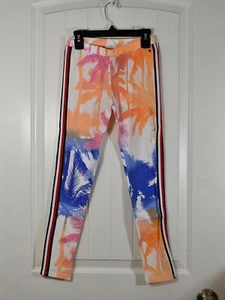 NWT KIDS GIRLS YOUTH TOMMY HILFIGER PANTS PALM PRINT LEGGINGS STRIPE SZ XS-XL - Picture 1 of 6