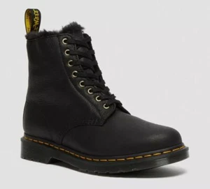 Dr. Martens 8 Loch 1460 Pascal FL Black Ambassador Fur gefüttert - Picture 1 of 16