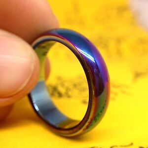 Leklai Rainbow 7 Color Ring Thai Amulet  Wicca Lucky Power Occult Metal Mineral