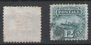 USA 1869 12c GREEN S.S. ADRIATIC (JF) - Picture 1 of 1