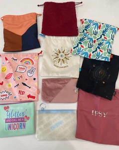 Confezione 10 Borse Trucco Ipsy Lotto Misto Borse Glam Borse Viaggio - Foto 1 di 12