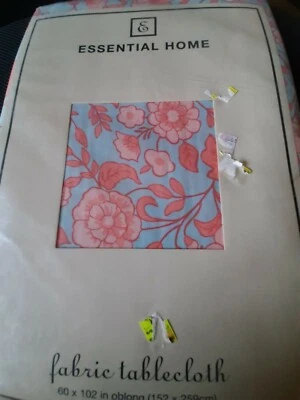 Essential Home  Floral   tablecloth 60 X 102  - new with tags-  - ALL COTTON - Image 1 of 3
