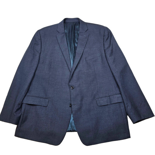 Michael Kors Cappotto Sportivo Uomo 50L 50 Tinta Unita Blu Tuta Giacca Lana Elasticizzato