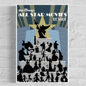 Walt Disney World All Star Movies Poster Art