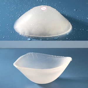 Sujetador de mastectomía de silicona transparente potenciador almohadilla de inserción aguas termales para nadar - Imagen 1 de 14
