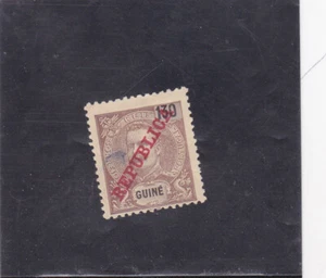 PORTUGUESE GUINEA STAMP D. CARLOS I 130 C. SURCHARGED (1911) MH - Picture 1 of 1