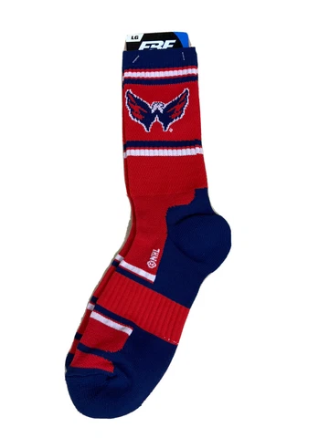 WASHINGTON CAPITALS NHL HOCKEY JERSEY LOGO RMC CREW LENGTH SOCKS LARGE AR192 Cover