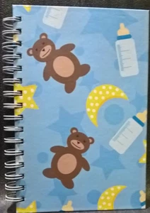 Spiral Journal 8.5"x5.5" 200 PGS. Lined Both Sides Hardcover Baby Journal NEW! - Picture 1 of 2