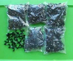 (Lot of 500) Dual cable Nail clips RG6 RG59 - 100x5 - BLACK - Picture 1 of 2