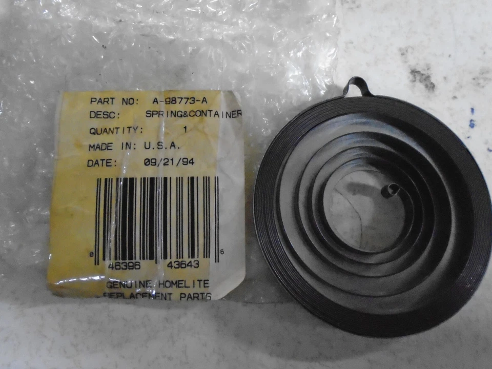 Homelite OEM A-98773-A String Trimmer Spring & Container - Image 1 of 1