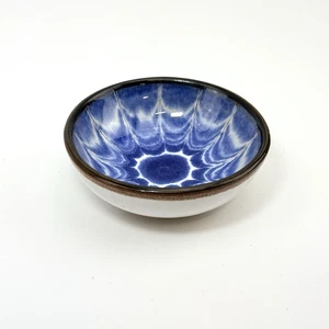 Juist Keramik Schale | Blau-Weiß Dekor | 8 cm | Handarbeit Insel Souvenir - Picture 1 of 9