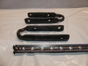 Antiguo arnés de hierro caballo buey mula carro soporte de extremo de árbol único - Imagen 1 de 4