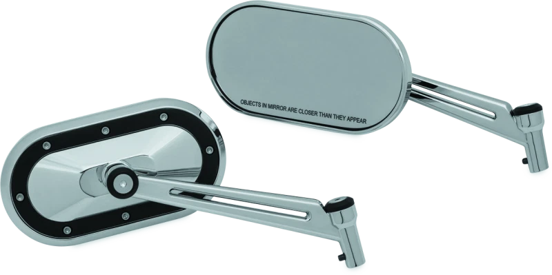 Kuryakyn Heavy Industry Mirrors Chrome/Black - Image 1 of 4