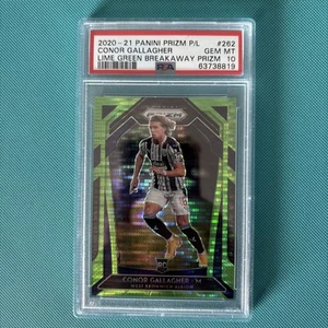 2020-21 Panini Prizm PL Conor Gallagher Lime Green Breakaway /5 (RC) PSA 10 💎 - Bild 1 von 2