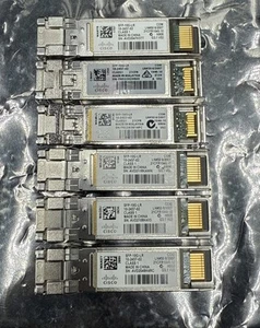Cisco SFP-10G-LR 10-2457-02 10GBase-LR Transceiver Module SFP+ *Lot of 6x* - Picture 1 of 2