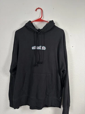 Vintage Levis Silvertab Hoodie Black Sweatshirt Y2K Mens Large - Image 1 of 4