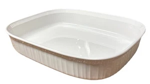 Corning Ware Piatto Lasagne Girarrosto Ovale Bianco Francese 11" x 14" 4,5 Litri F-21-B - Foto 1 di 6
