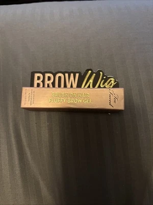 TOO FACED - TAUPE Brow Wig Brush On Hair Fluffy Brow Gel FullSize .19oz NIB Free - Image 1 of 3