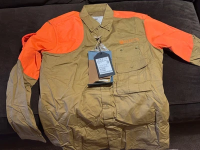 Beretta Long Sleeve Upland Hunting Shirt Light Brown Mens Medium - Image 1 of 4