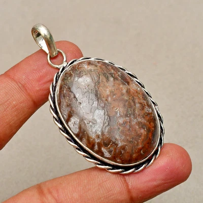 Ciondolo gioiello in argento sterling 925 fatto a mano con pietra preziosa... - Immagine 1 di 4