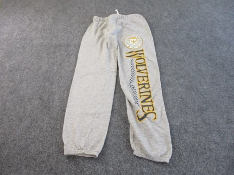 Vintage Michigan Wolverines Sweatpants Adult Small Gray Cuffed Signal USA 24x28 Cover
