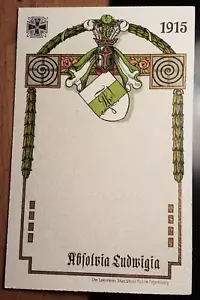 Absolvia Ludwigia München - 1915 - Erster Weltkrieg / Karte - Studentika - Bild 1 von 1