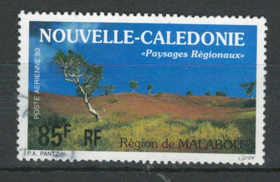 CALEDONIA FRENCH COLONIES PAYSAGE NATUREMALABOU USED AIR MAIL STAMP LOT(CAL 329) - Image 1 of 1