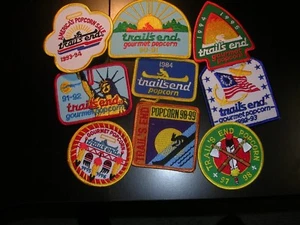 Lot of 9 Trails End Popcorn Award Patches 1980-1990's, Mint! - Picture 1 of 2