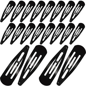 30 Pieces 3.1 Inch Large Metal Snap Hair Clips Nonslip Barrettes Women Hair Acce - Picture 1 of 12